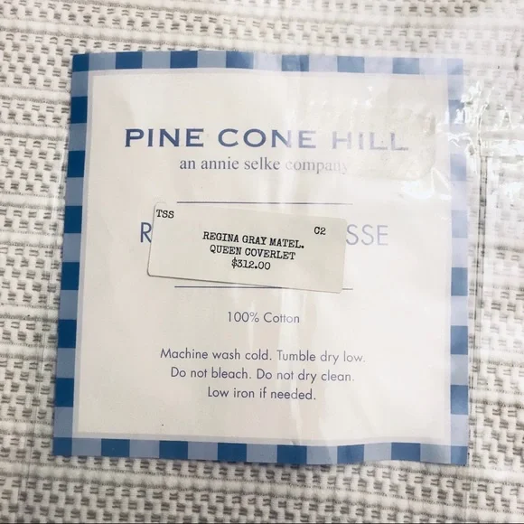 Pine Cone Hill Regina Matelasse Bed Coverlet Queen Size